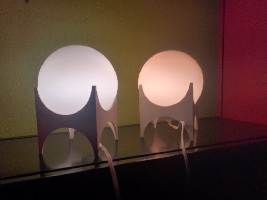 2 tafel lampen jaren 70 design Richard Essig Severin Germany, Ophalen of Verzenden, Huis en Inrichting