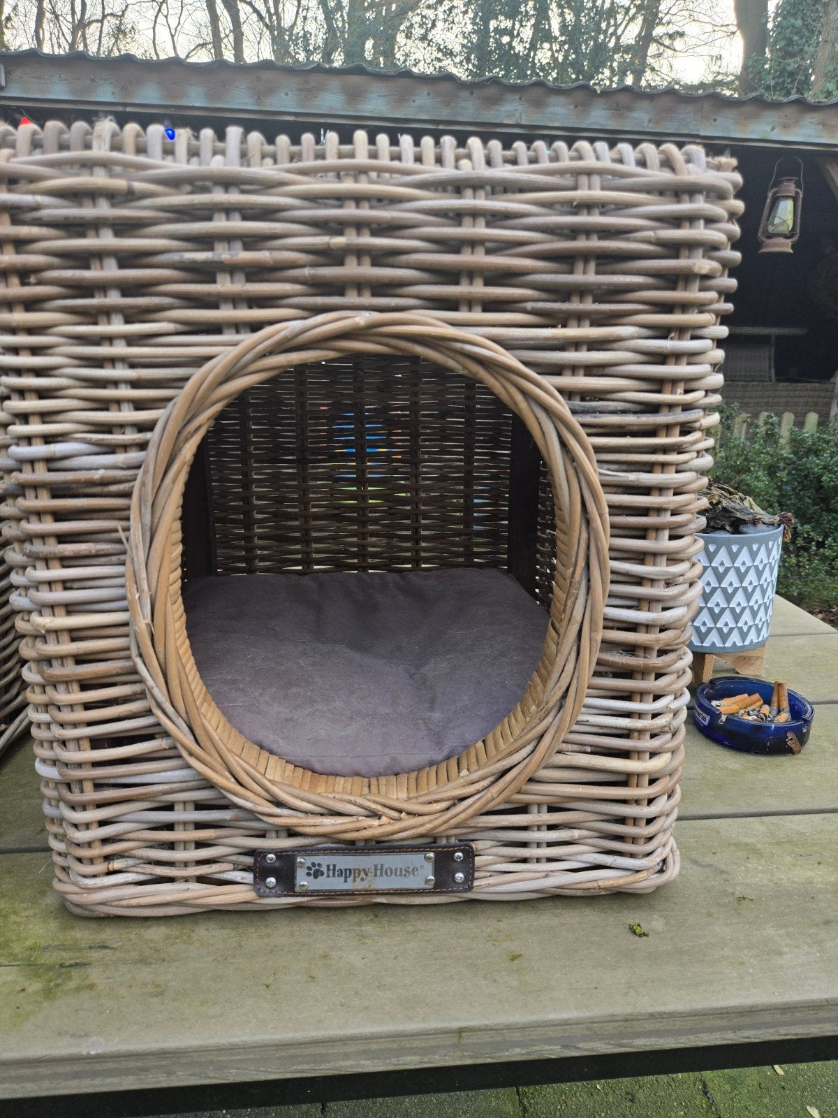 Happy house hondenmand, Dieren en Toebehoren, Hondenmanden, Verzenden, Riet