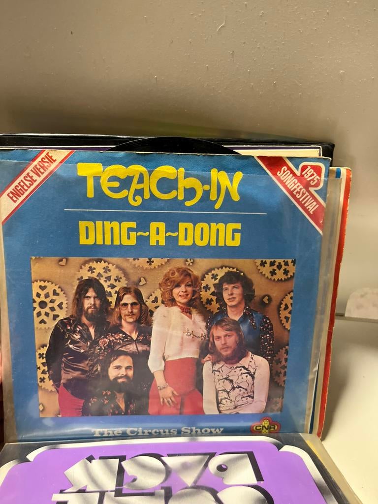 Teach-in - Ding-A-Dong 7 inch vinyl, Gebruikt, Overige genres, 7 inch, Single