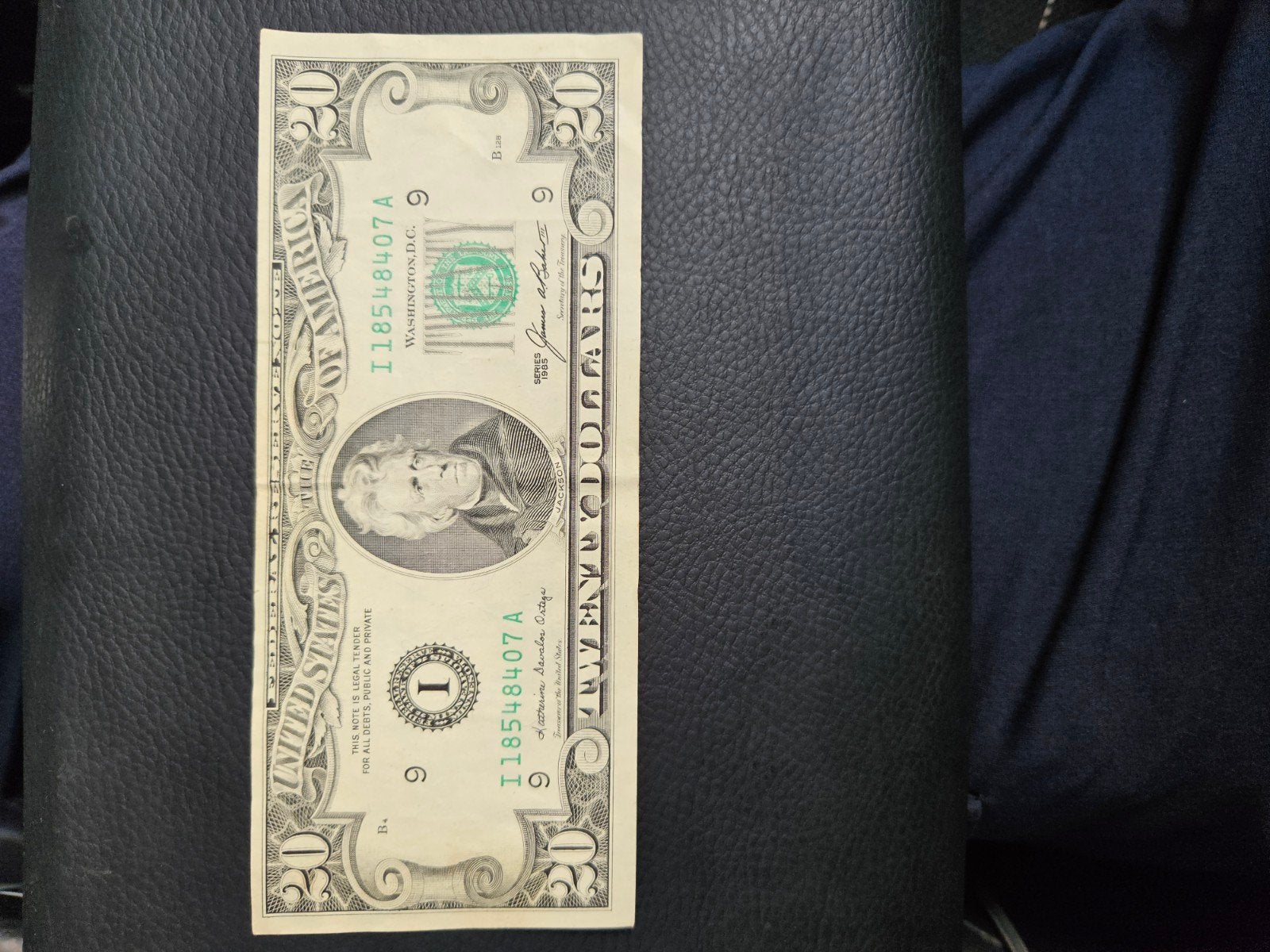 20 dollars USA 1985 jaar oude versie, Postzegels en Munten, Bankbiljetten | Amerika, Ophalen of Verzenden, Noord-Amerika, Los biljet