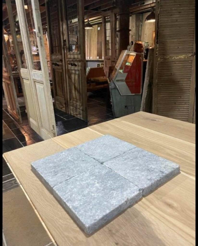 HARDSTEEN TEGELS GETROMMELD 15X15CM, Ophalen of Verzenden, Nieuw, 75 m² of meer