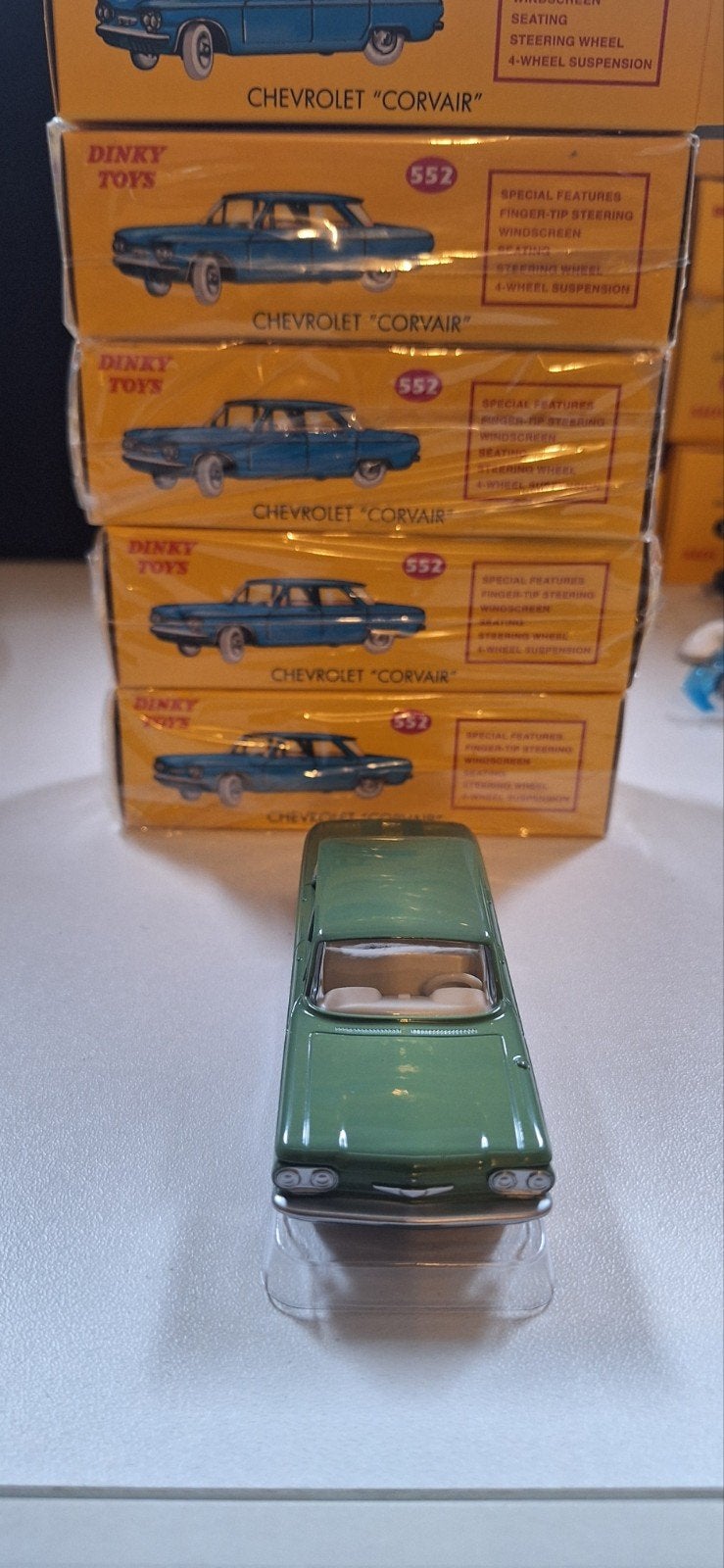 5x Atlas Dinky Toys Chevrolet Corvair 552 - Nieuw in doos, Hobby en Vrije tijd, Ophalen of Verzenden, Nieuw, Auto, Overige merken