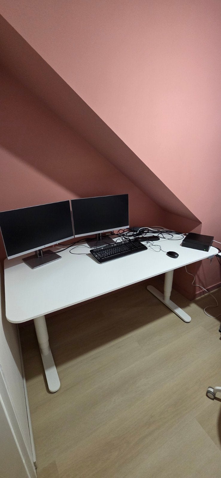 IKEA Bekant Zit-sta bureau wit 160x80 cm, Huis en Inrichting, Ophalen, Zit-sta bureau, 160 cm, Elektrisch