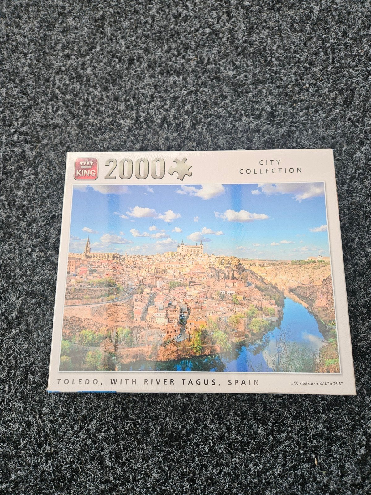 King Legpuzzel Toledo, River Tagus, Spanje 2000 stukjes, Ophalen of Verzenden, Meer dan 1500 stukjes, Nieuw, Legpuzzel