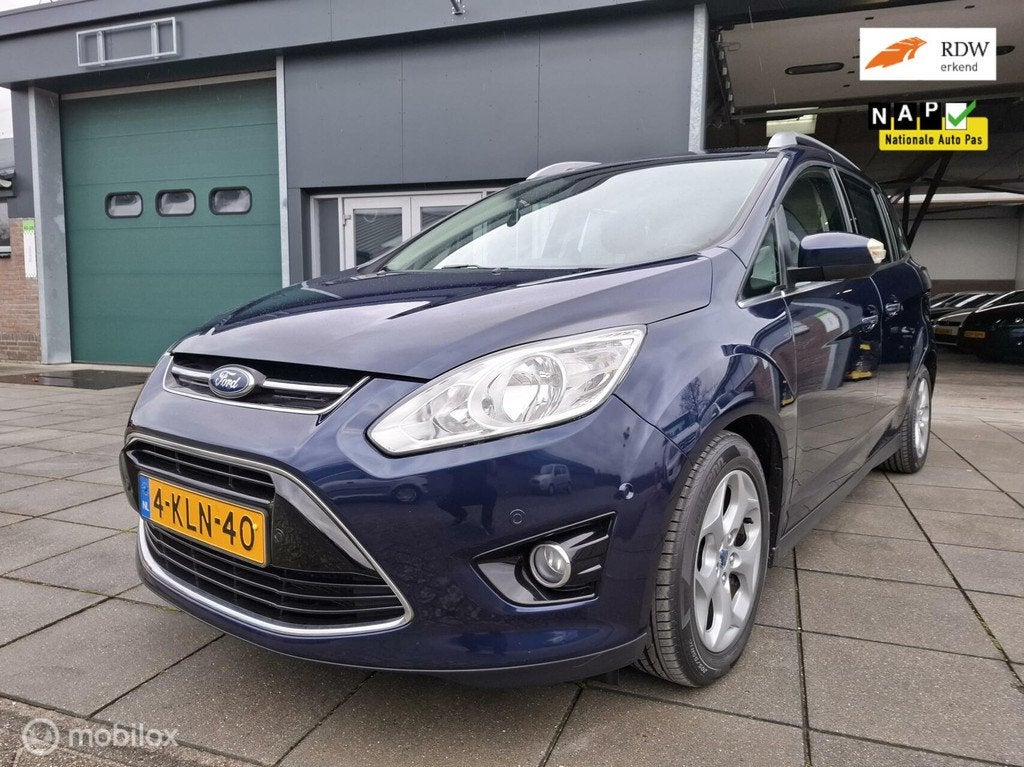 Ford Grand C-Max 1.0 Lease Titanium/clima/navi/trekhaak, Auto's, Ford, Voorwielaandrijving, Gebruikt, Origineel Nederlands, Handgeschakeld