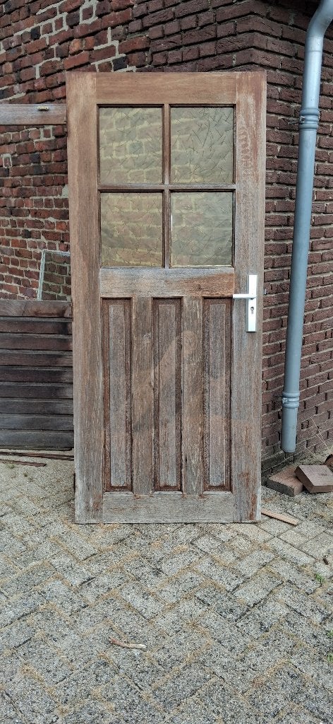 Hardhouten deuren moeten weg., Ophalen, Gebruikt, 80 tot 100 cm, Buitendeur