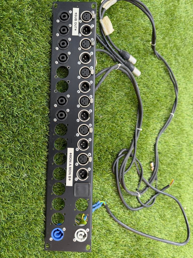 Patchpaneel 19 inch met XLR en PowerCon aansluitingen, Ophalen, Gebruikt, Apparatuur