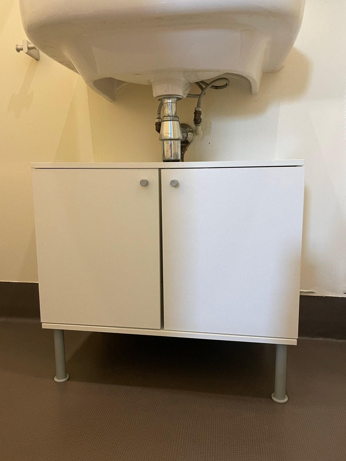 Witte Wastafel Onderkast, Ophalen, 50 tot 100 cm, Zo goed als nieuw, Minder dan 100 cm