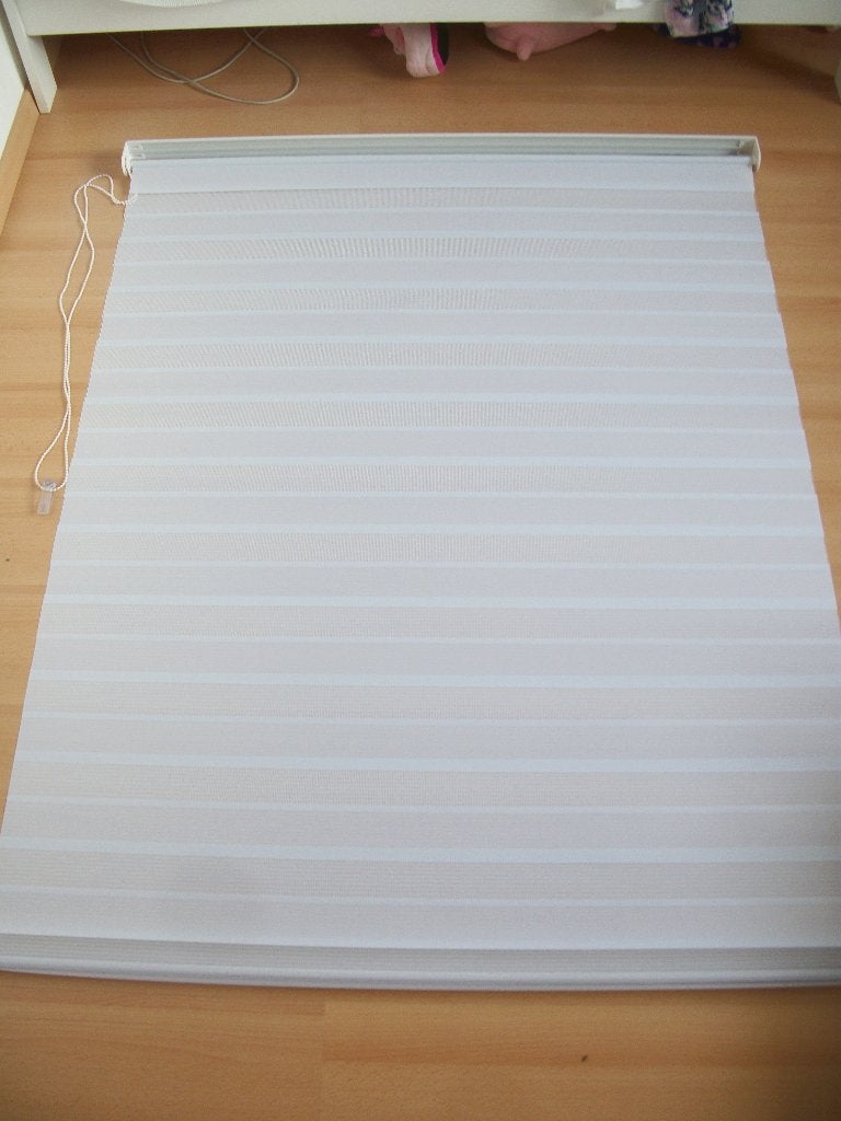 Duo Rolgordijn Wit - 120 cm – zgan - zonder bevestiging, Ophalen, 120 cm, Duo rolgordijn, Rolgordijn