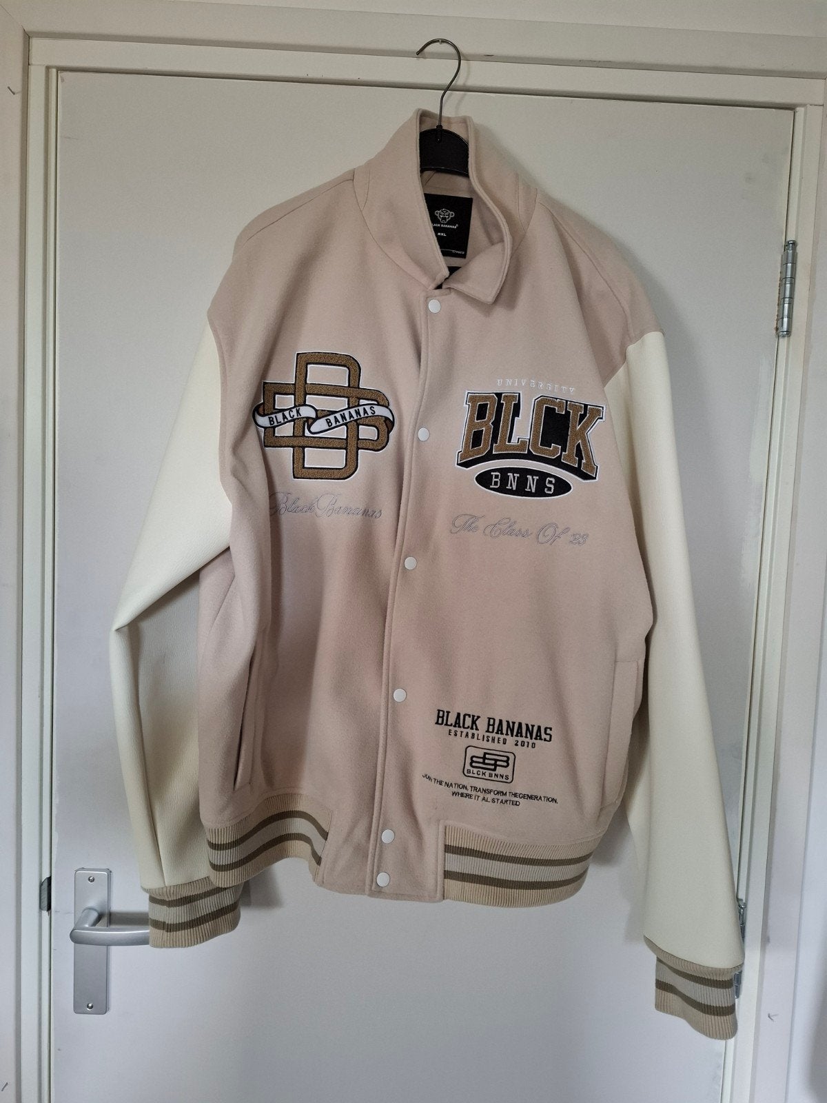 Black Bananas Varsity Jacket XXL baseball jack, Kleding | Heren, Ophalen of Verzenden, Zo goed als nieuw, Black Bananas