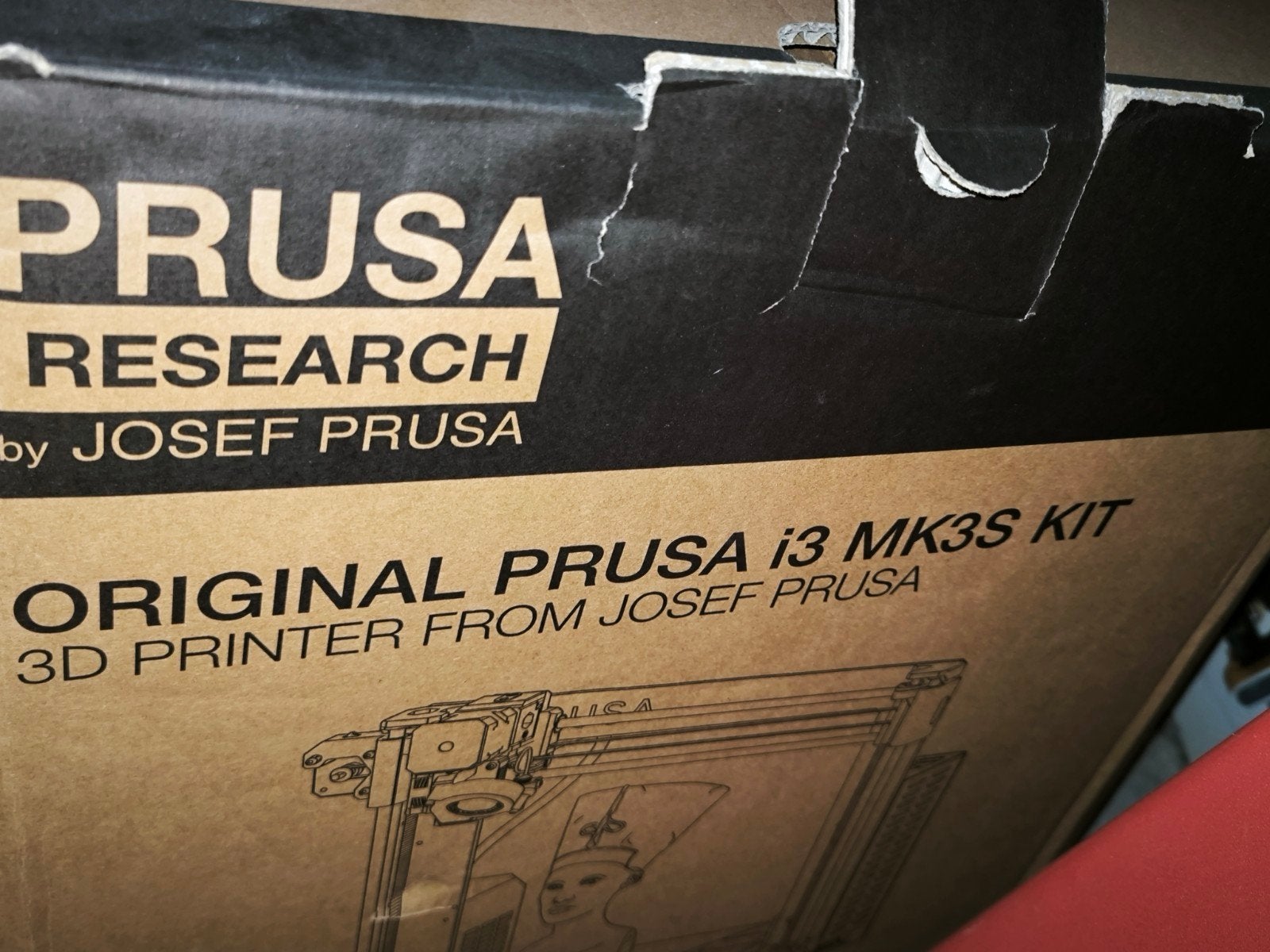 Prusa i3 MK3S 3D-printer met filament en behuizing, Computers en Software, 3D Printers, Ophalen, Prusa Research, Zo goed als nieuw
