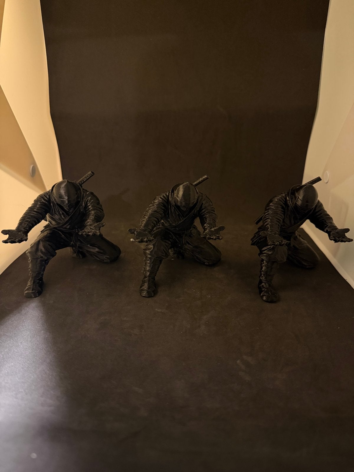 3D geprinte ninja beeldjes - set van 3, Ophalen of Verzenden, Nieuw