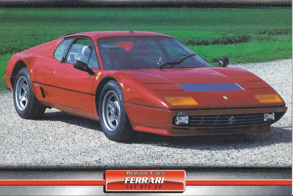 Ma543 foto dream cars ferrari 365 gt 4 bb -, 1980 tot heden, Foto, Ophalen of Verzenden, Zo goed als nieuw