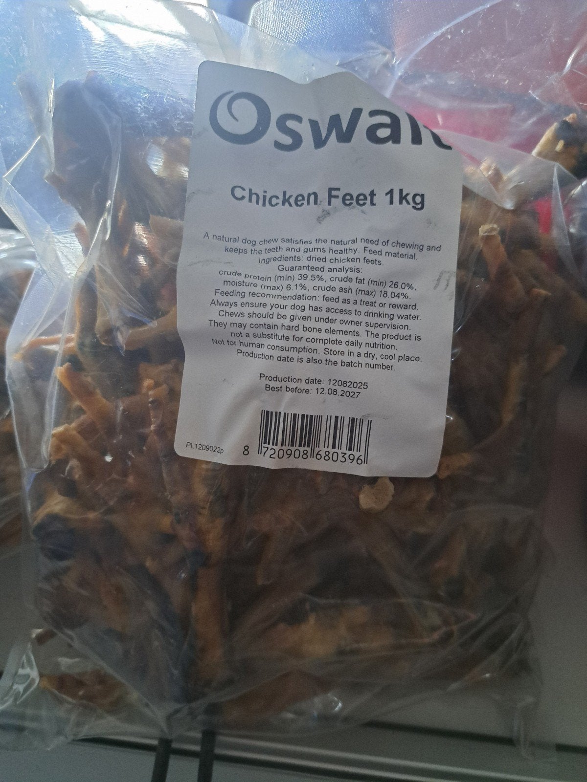 Honden snack  ( Kippenpootjes  snacks ), Ophalen, Hond