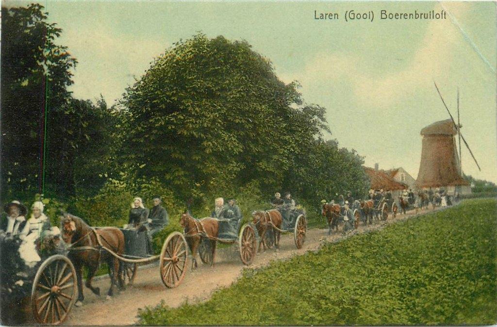 701-324-017 Laren NH Boerenbruiloft, Verzenden, Voor 1920, Noord-Holland