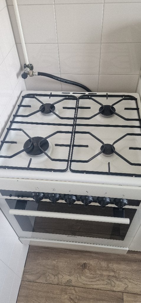 Gasfornuis, Witgoed en Apparatuur, Fornuizen, Ophalen, Gebruikt, Warmhoudplaat, 4 kookzones