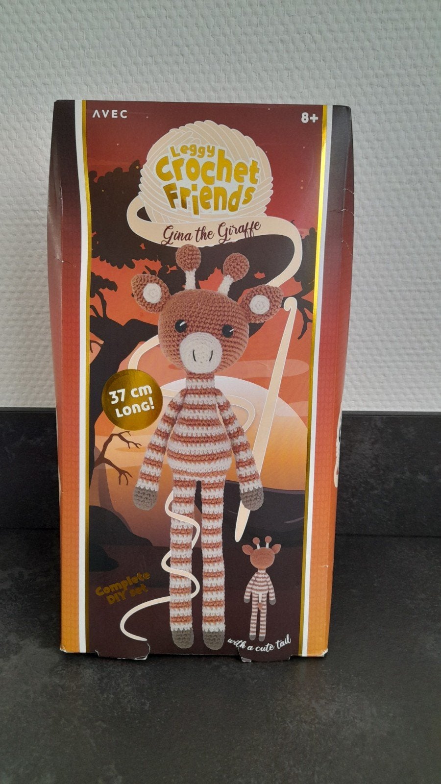 Haakpakket giraffe, Ophalen of Verzenden, Haken, Wol of Garen