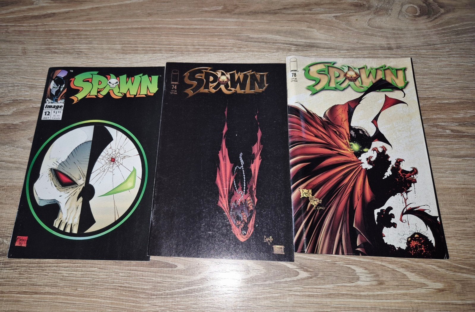 3 Spawn Comics: Nummers 12, 74, 78 - Engelstalig, Meerdere comics, Ophalen of Verzenden, Gelezen, Amerika