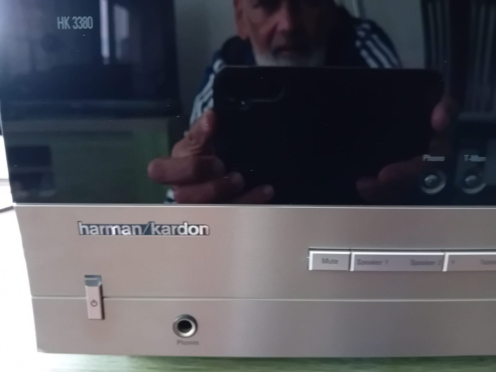 Harman Kardon HK 3380 Stereo Receiver - Zilver/Zwart, Overige merken, Gebruikt, Ophalen of Verzenden, 60 tot 120 watt