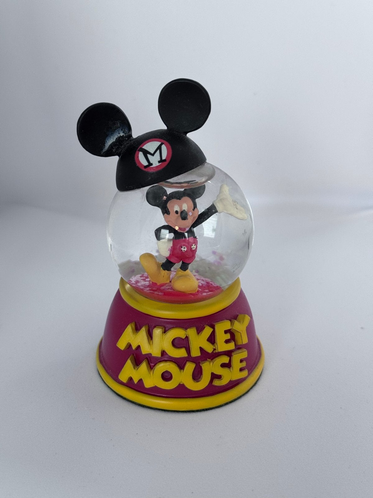 Mickey Mouse sneeuwbol - Disneyland Parijs exclusief, Ophalen of Verzenden, Mickey Mouse, Gebruikt, Beeldje of Figuurtje