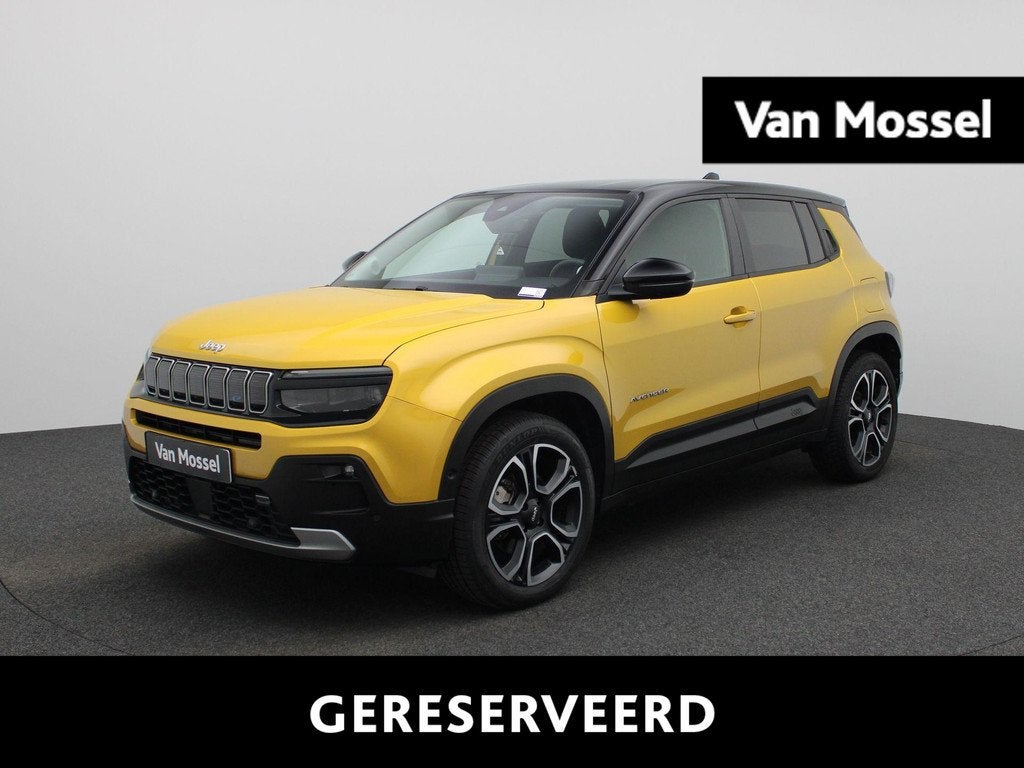 Jeep Avenger 54kWh 1st Edition 157PK | Elektr bed. achterkle, Auto's, Jeep, Stof, Gebruikt, 334 min, Geel