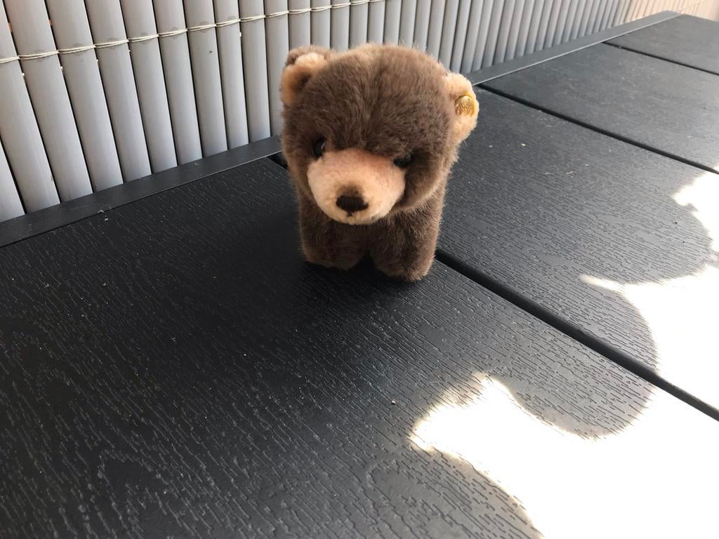 Schattige Steiff beer en uil knuffels, Ophalen of Verzenden, Zo goed als nieuw, Beer