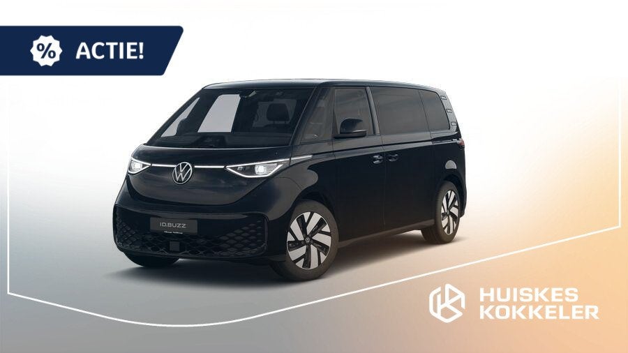Volkswagen ID. Buzz Pro Limited Edition Plus 286pk 86 kWh LW, Auto's, Achterwielaandrijving, Zwart, 7 stoelen, Zwart