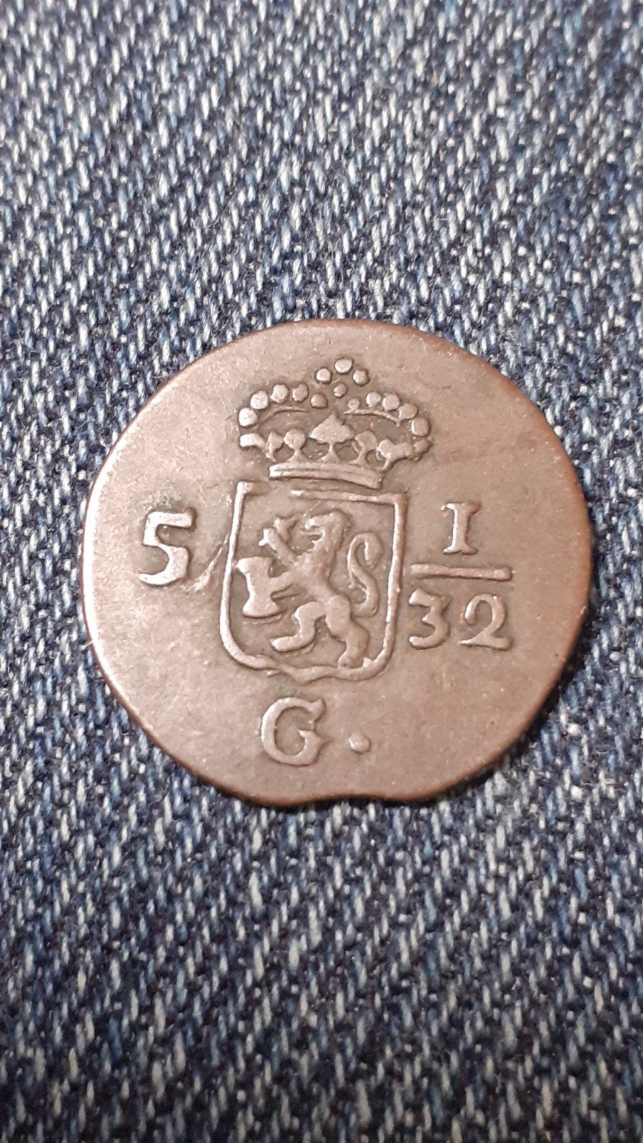 Historische India Batav 1808 munt - 5/32 G., Postzegels en Munten, Munten | Nederland, Verzenden, Vóór koninkrijk, Overige waardes