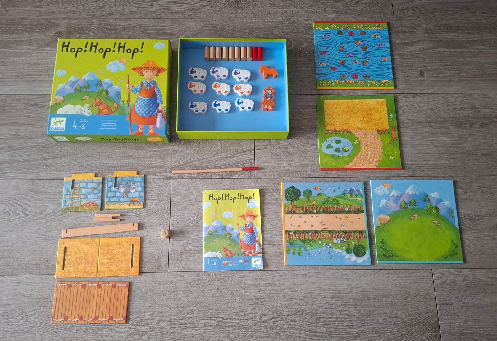 Hop Hop Hop spel van Djeco, Hobby en Vrije tijd, Gezelschapsspellen | Bordspellen, Ophalen of Verzenden, Zo goed als nieuw