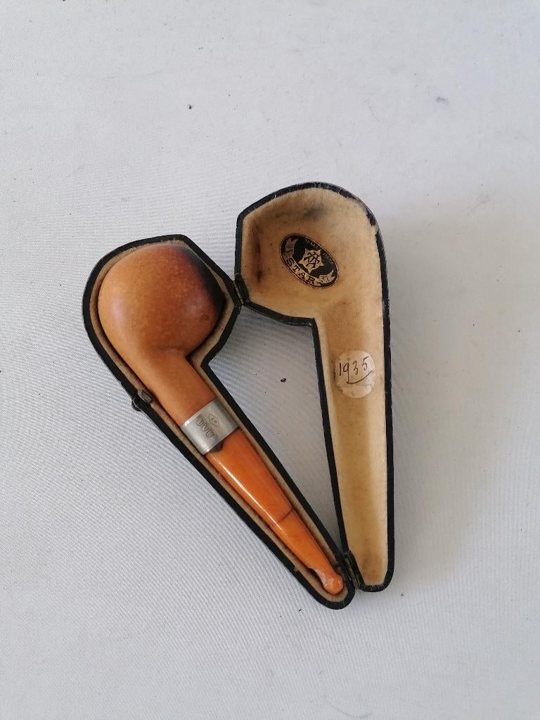 vintage pijp in etui, Antiek en Kunst, Ophalen of Verzenden
