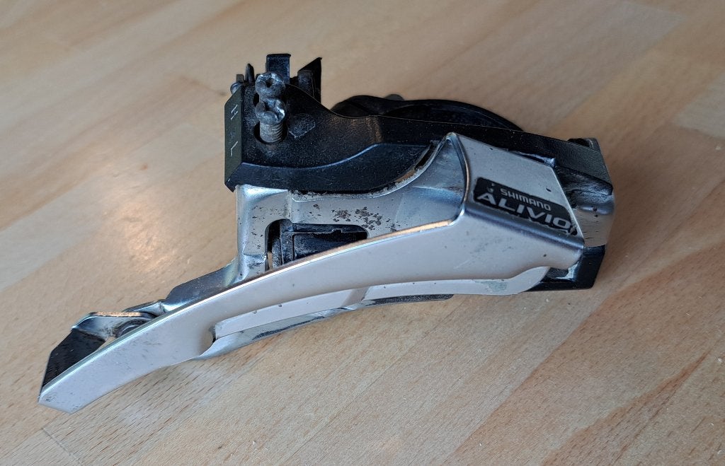 Shimano Alivio voorderailleur, Fietsen en Brommers, Fietsonderdelen, Ophalen, Gebruikt, Staal, Derailleur of Ketting