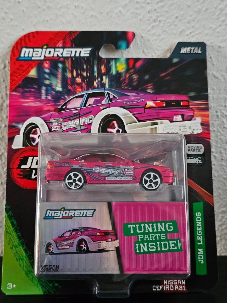 Chase Majorette JDM Legends Tuning parts Nissan Cefiro A31, Verzenden, Nieuw, Auto