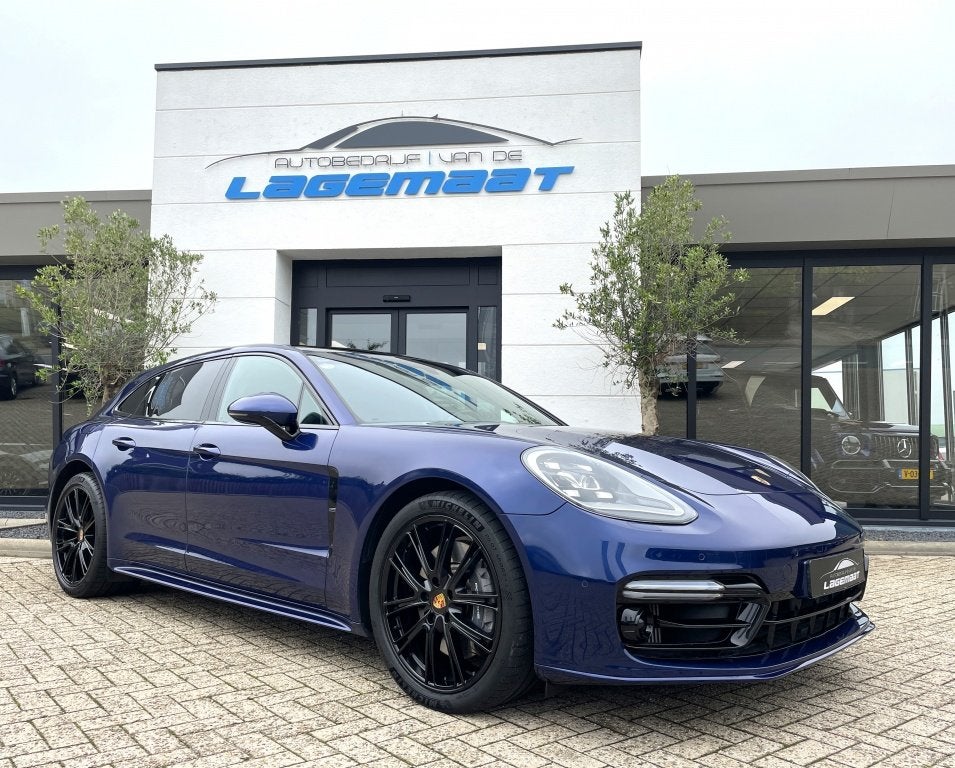 Porsche Panamera Sport Turismo 2.9 4s E-Hybrid | Org NL | Pa, Auto's, Automaat, Dealer onderhouden, 14 kWh, Blauw