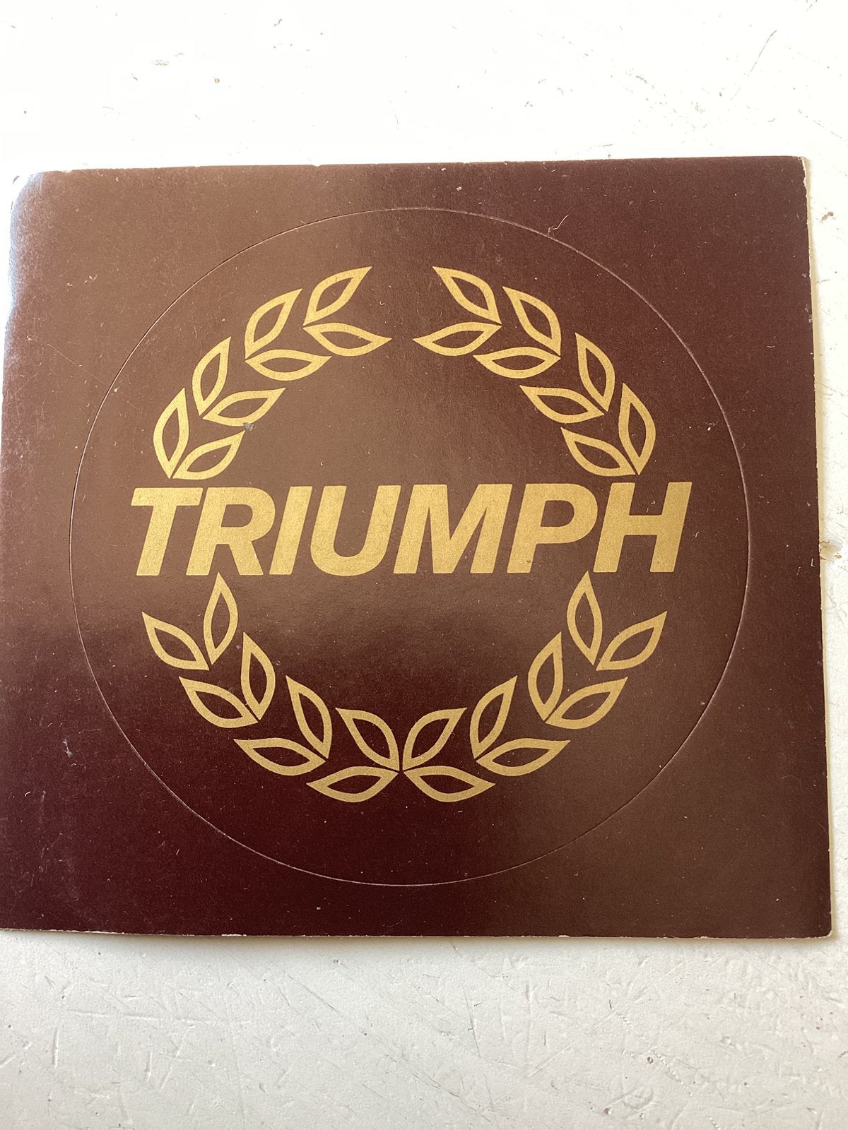Sticker Triumph, Verzenden, Zo goed als nieuw, Auto of Motor