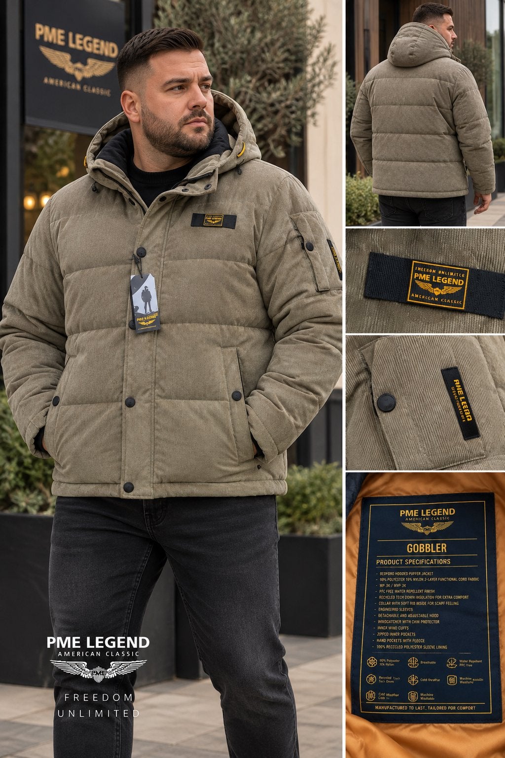 PME Legend Gobbler Winterjas XXXL Nieuw met kaartjes €249,99, Ophalen of Verzenden, Nieuw, Overige maten, Groen