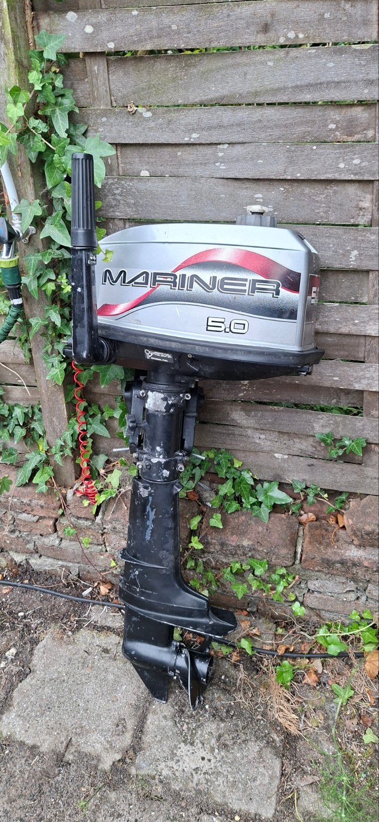 5 pk mariner 2 takt met werk, Ophalen, Gebruikt, Motor en Techniek, Zeilboot of Motorboot