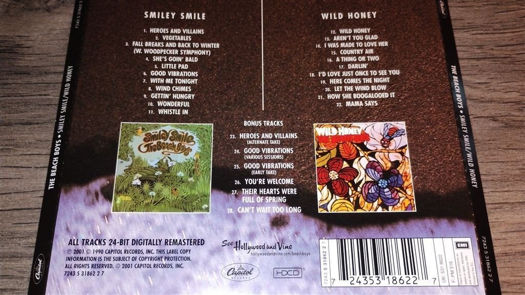 The Beach Boys - Smiley Smile/Wild Honey [HDCD], Ophalen of Verzenden, Zo goed als nieuw