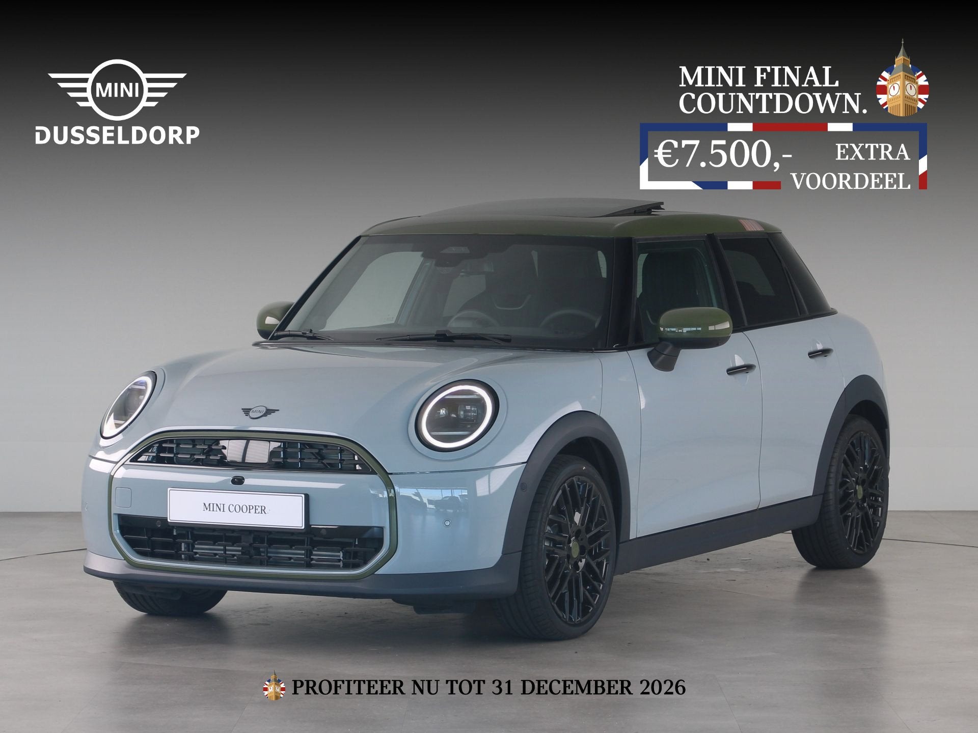 MINI 5-deurs Cooper C Paul Smith Edition Pakket L PRIVATE LE, 1295 kg, 156 pk, Verwarmde buitenspiegels, Bedrijf