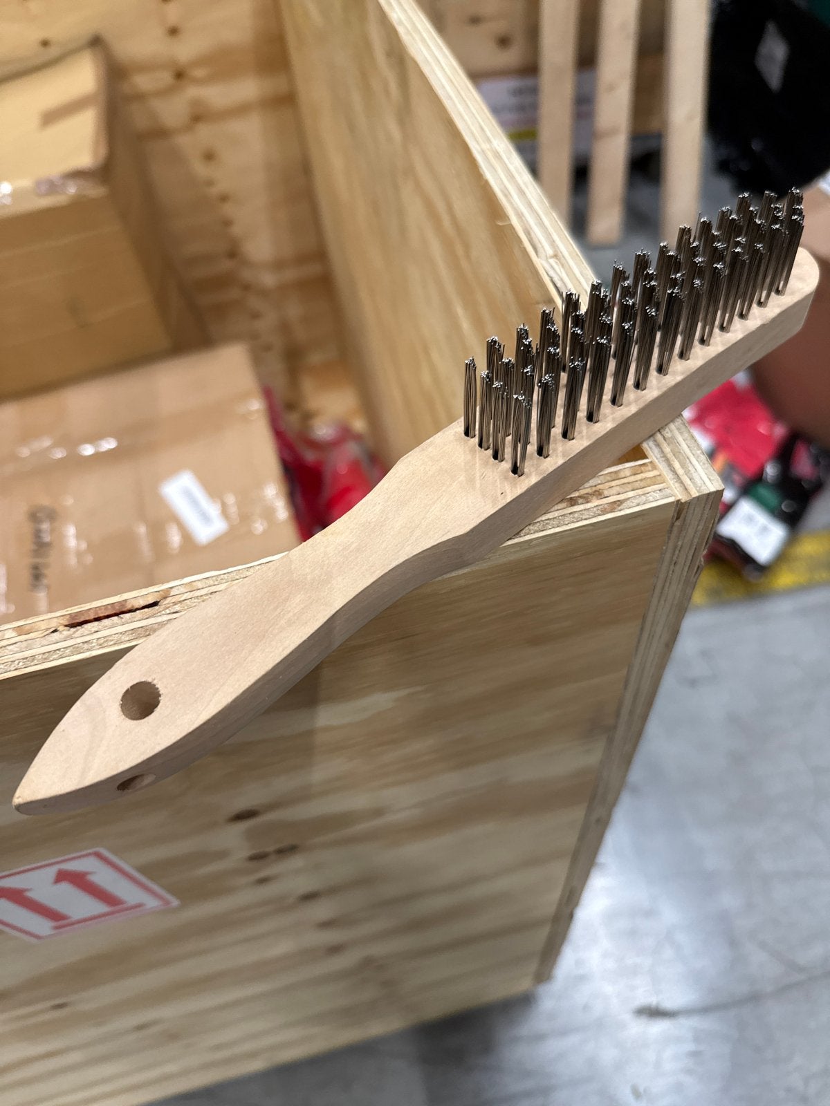 10x Staalborstel met houten handvat, Ophalen of Verzenden, Nieuw, Overige typen