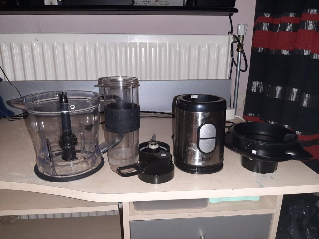 Botti 2-in-1 Keukenmachine: Blender & Hakmolen, Ophalen of Verzenden, Gebruikt, Blender