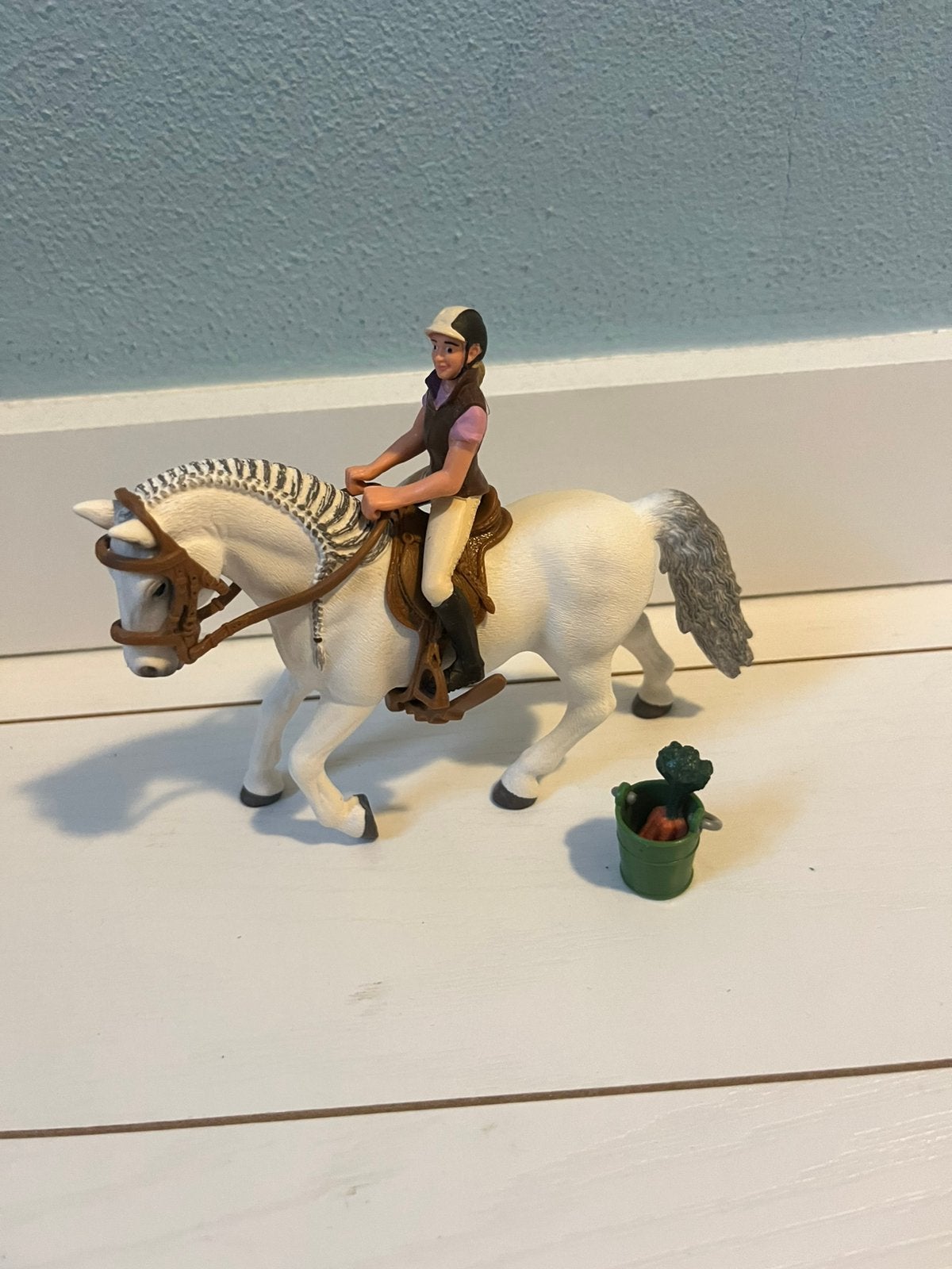 Schleich paard 41433 (zadel en hoofdstel), Ophalen of Verzenden, Zo goed als nieuw
