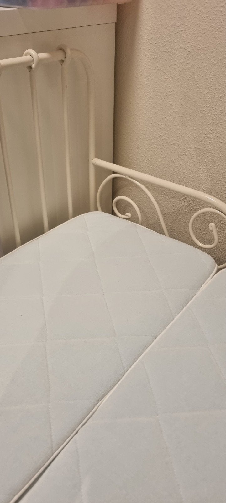 IKEA SULTAN LURÖY bedframe met lattenbodem en matras, Ophalen, Gebruikt, Eenpersoons, Wit