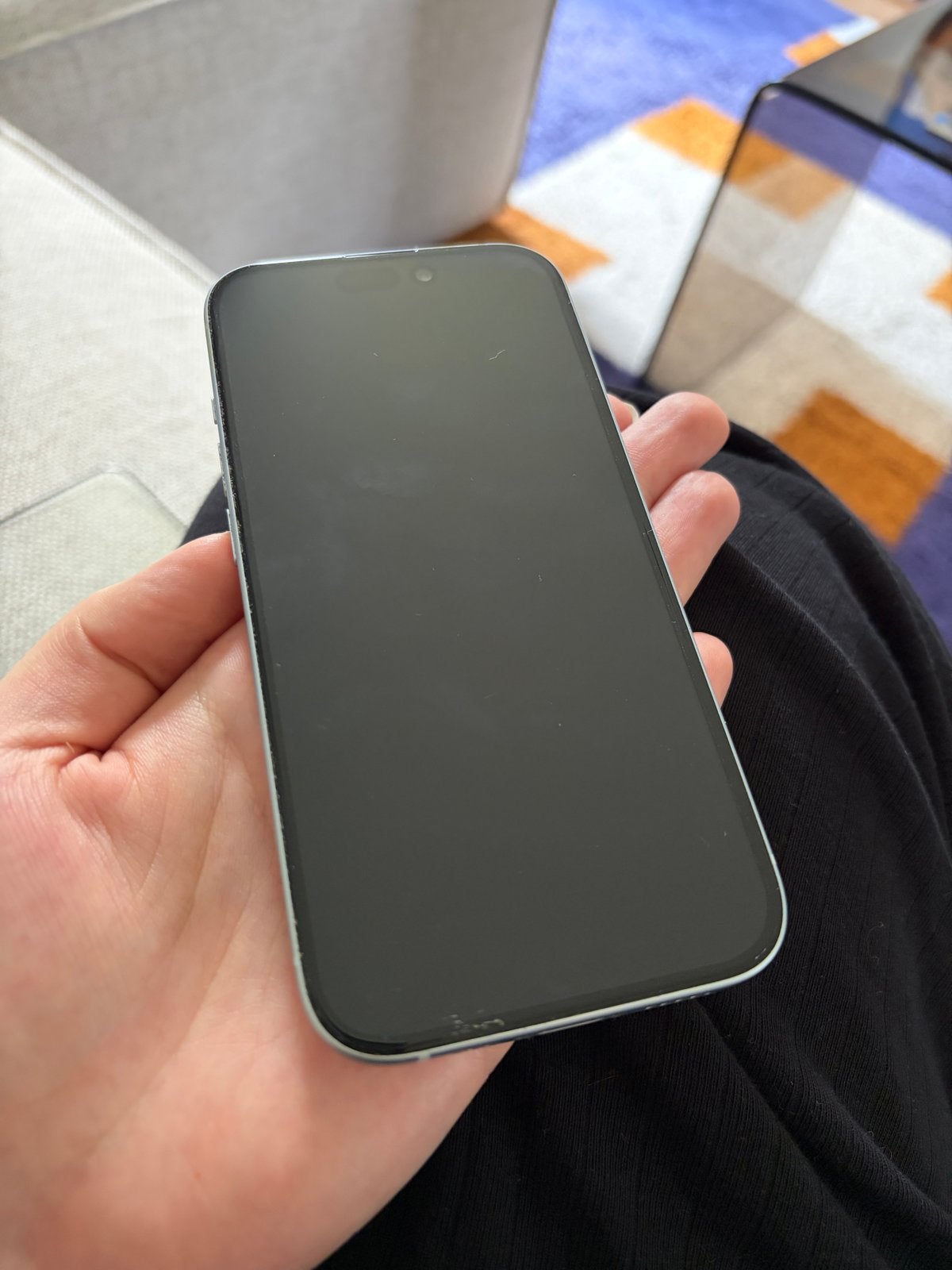 iPhone 15 lichtblauw - 2 jaar oud, Telecommunicatie, Mobiele telefoons | Apple iPhone, Ophalen, IPhone 15, Zwart, 128 GB