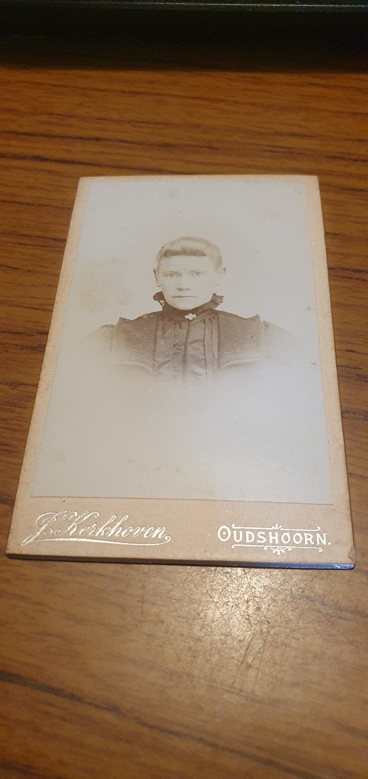 kabinet/kartonkaart J Kerkhoven Oudshoorn, Ophalen of Verzenden, Voor 1940