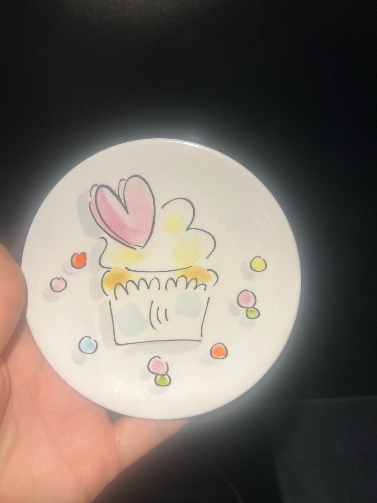 Blond Amsterdam petit four cupcake hartje 2019, Keramiek, Ophalen of Verzenden, Zo goed als nieuw, Modern