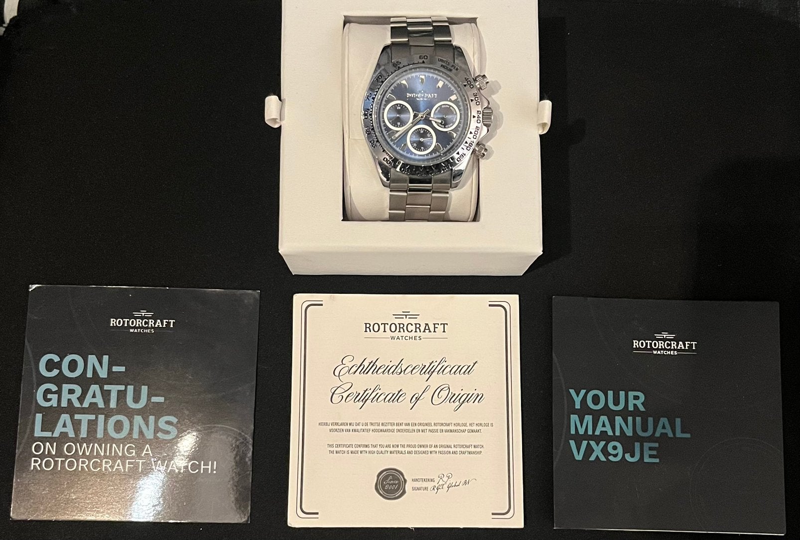 Rotorcraft Cargo RC2705 Herenhorloge., Ophalen of Verzenden, Zo goed als nieuw, Staal, Overige merken