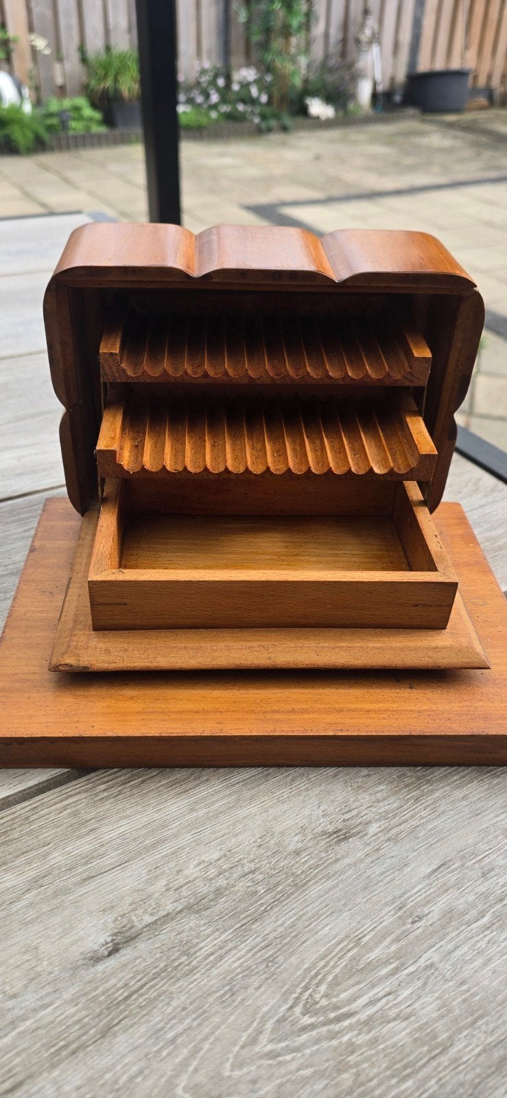 Prachtige Vintage Art Deco / Sigarettendoos, Ophalen, Zo goed als nieuw, Tabaksdoos of Verpakking