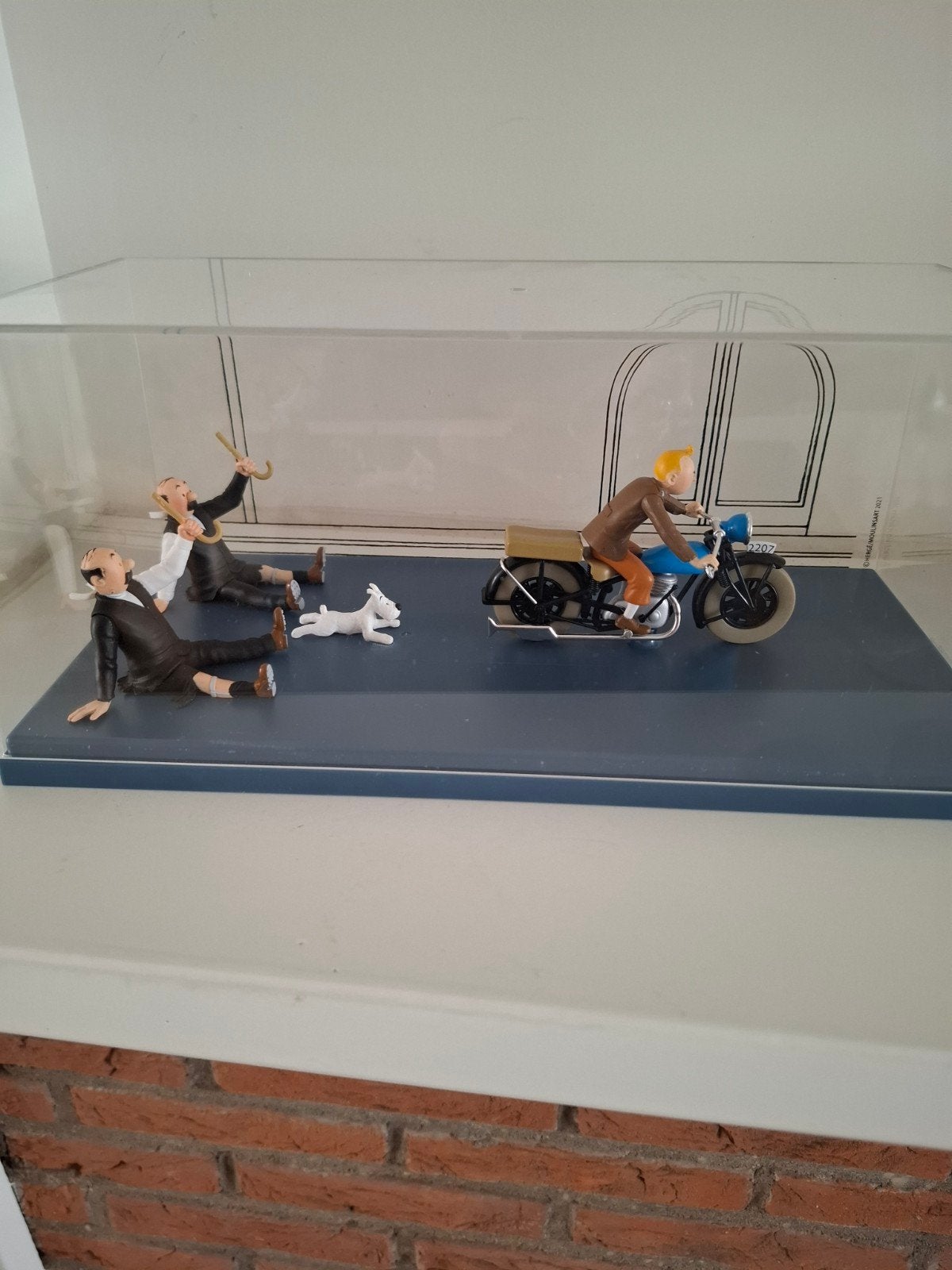 Kuifje beeldje met motor en Jansen en Janssen, Verzamelen, Ophalen of Verzenden, Zo goed als nieuw