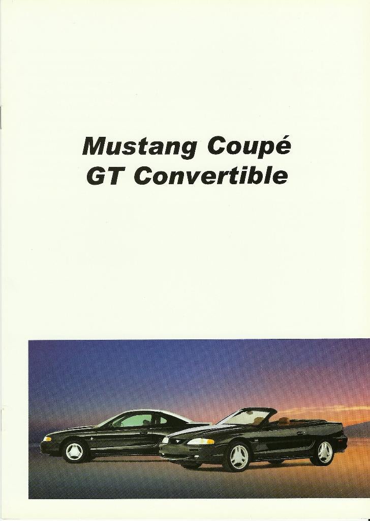 Ford Mustang Coupe GT Convertible folder, Ophalen of Verzenden, Zo goed als nieuw, Ford