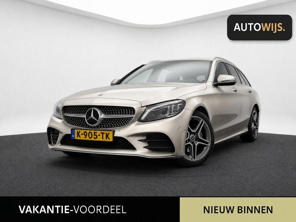 Mercedes-Benz C-klasse Estate 200 Business Solution AMG|Face, Auto's, Mercedes-Benz, Automaat, 4 cilinders, 1465 kg, Leder